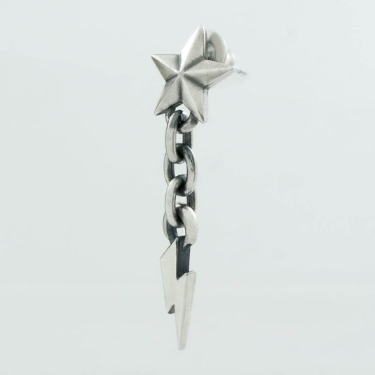 Rock and Justice EDEN - Tiny Star Pierce with Lightning Chain - EDEN ROCK STORE