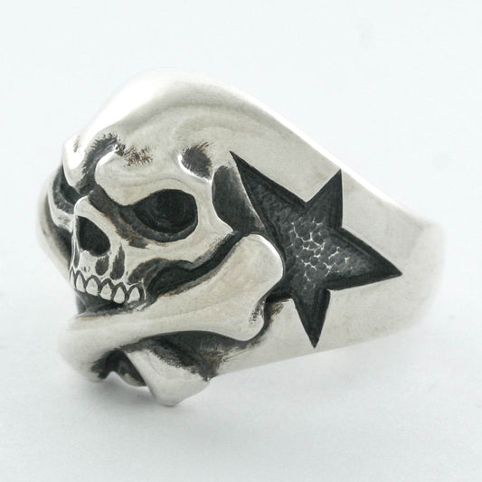 Rock and Justice EDEN - Cross Bone Skull Ring - EDEN ROCK STORE