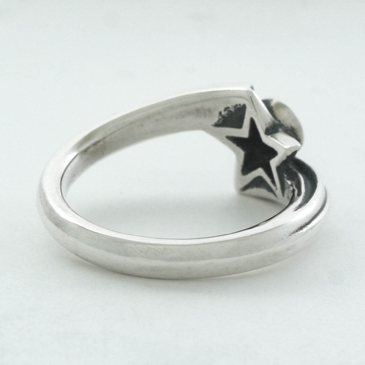 Rock and Justice EDEN - Shining Star Ring CZ/BK - EDEN ROCK STORE