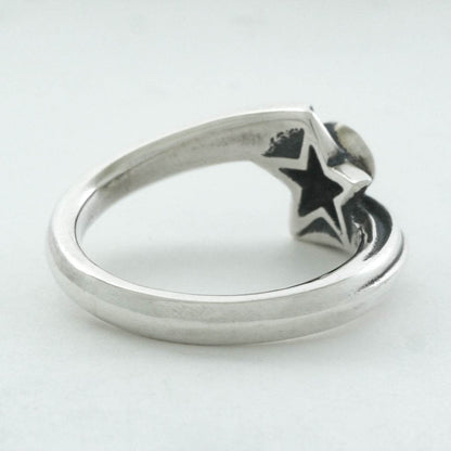 Rock and Justice EDEN - Shining Star Ring CZ/BK - EDEN ROCK STORE