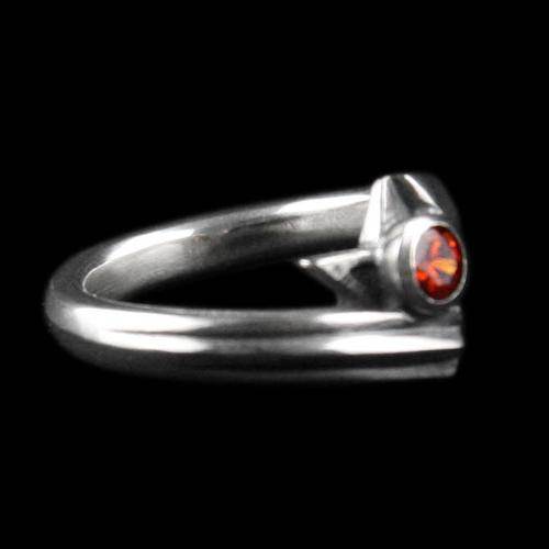 Rock and Justice EDEN - Shining Star Ring CZ/RED - EDEN ROCK STORE