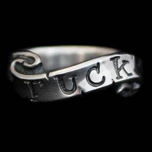 Rock and Justice EDEN - Soul Ribbon Ring <FUCK> - EDEN ROCK STORE