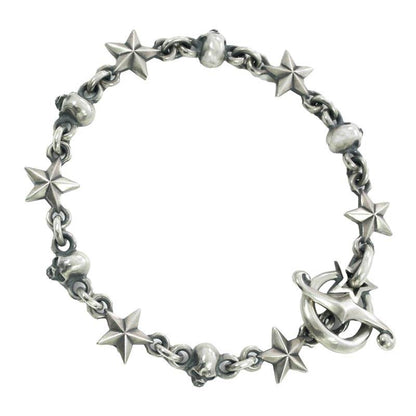 Rock and Justice EDEN - Tiny Star & Skull Bracelet (Side) - EDEN ROCK STORE