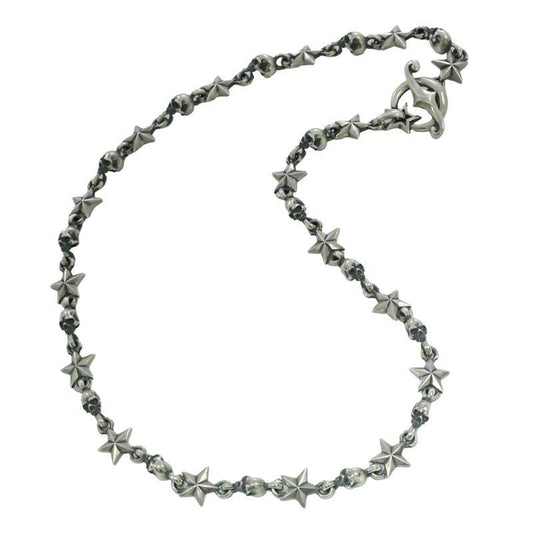 Rock and Justice EDEN - Tiny Star and Skull Necklace 50cm - EDEN ROCK STORE