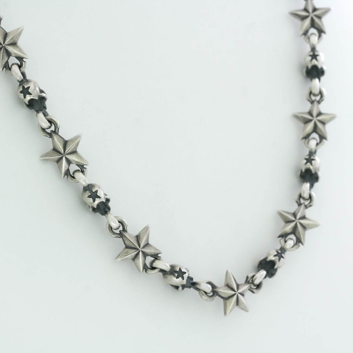 Rock and Justice EDEN - Tiny Star and Skull Necklace 50cm - EDEN ROCK STORE