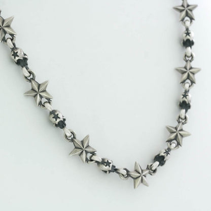 Rock and Justice EDEN - Tiny Star and Skull Necklace 50cm - EDEN ROCK STORE