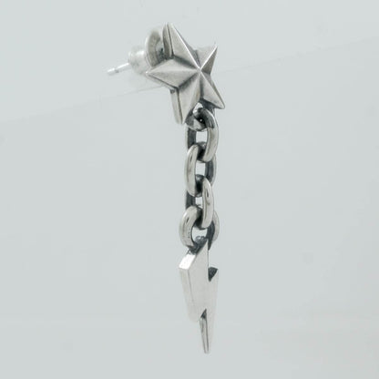 Rock and Justice EDEN - Tiny Star Pierce with Lightning Chain - EDEN ROCK STORE