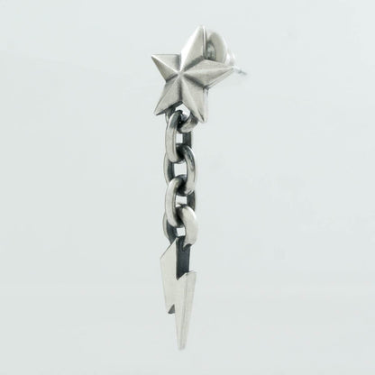 Rock and Justice EDEN - Tiny Star Pierce with Lightning Chain - EDEN ROCK STORE