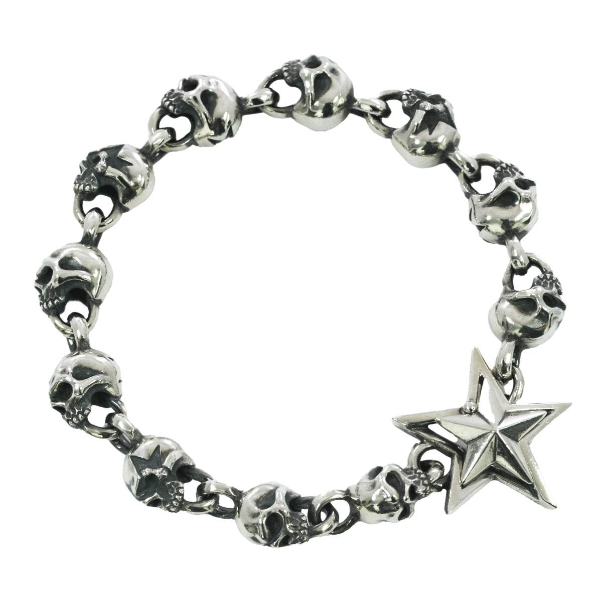 Rock and Justice EDEN - Clash Star Skull Bracelet L - EDEN ROCK STORE