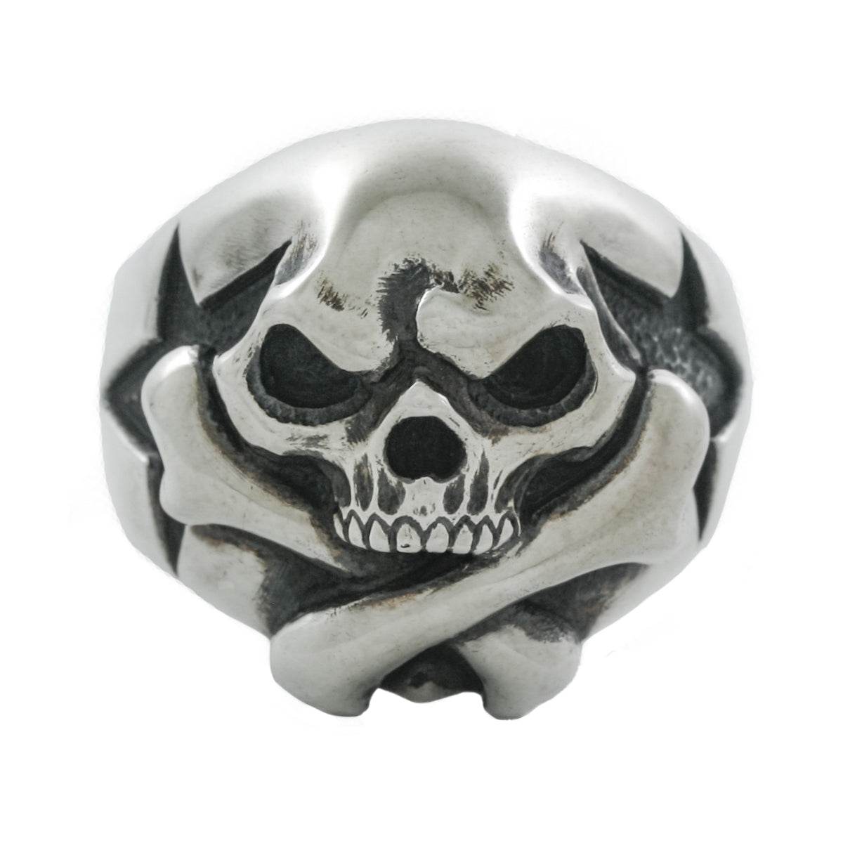 Rock and Justice EDEN - Cross Bone Skull Ring - EDEN ROCK STORE