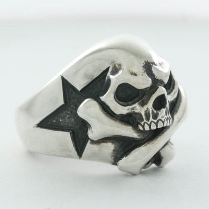 Rock and Justice EDEN - Cross Bone Skull Ring - EDEN ROCK STORE