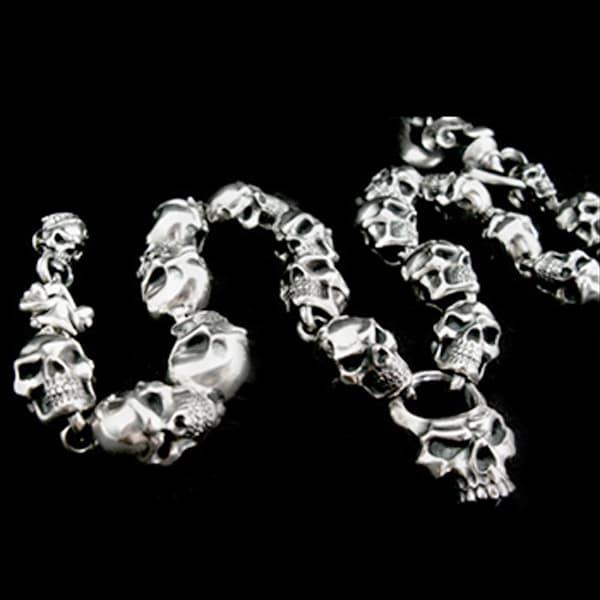 All Skull Wallet Chain [ ASWC-1 ] - RAT RACE OFFICIAL STORE