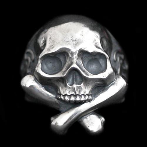 Cross Bone Skull Ring [ BCR-1 ] - RAT RACE OFFICIAL STORE