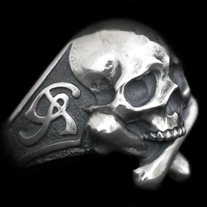 Cross Bone Skull Ring [ BCR-1 ] - RAT RACE OFFICIAL STORE