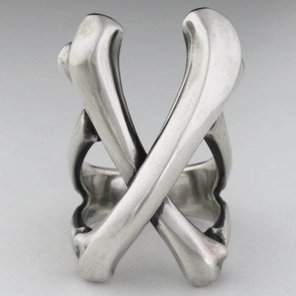 Large Cross Bone Ring [ BCR-2 ] - RAT RACE OFFICIAL STORE