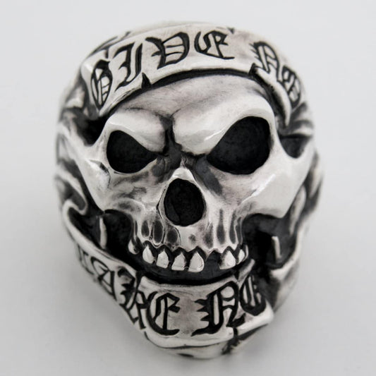 Give No Take No Skull Ring [ GTSR-1 ] - RAT RACE OFFICIAL STORE