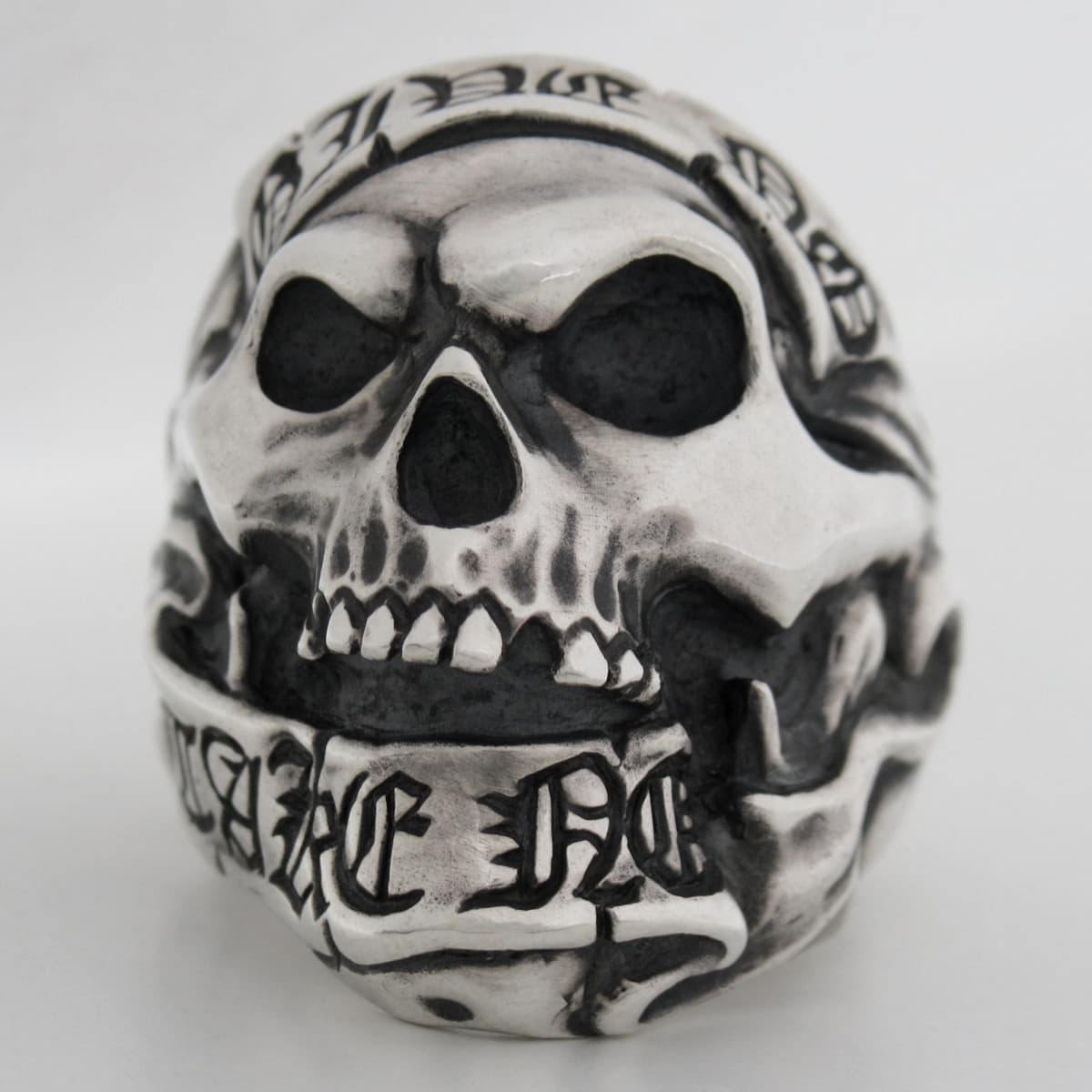 Give No Take No Skull Ring [ GTSR-1 ] - RAT RACE OFFICIAL STORE
