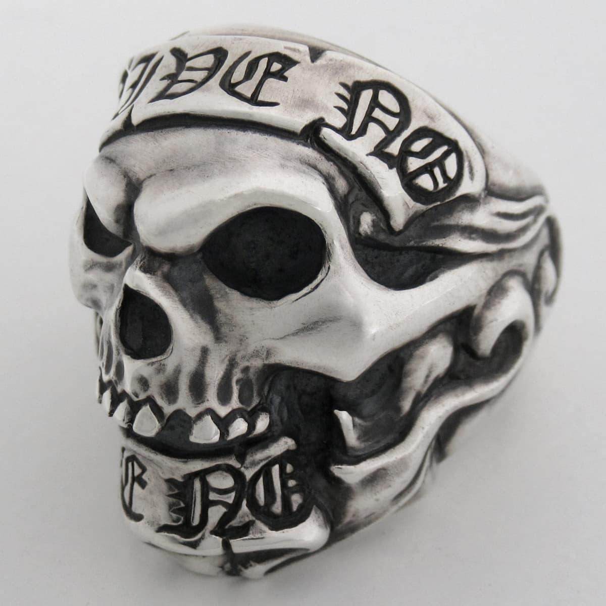 Give No Take No Skull Ring