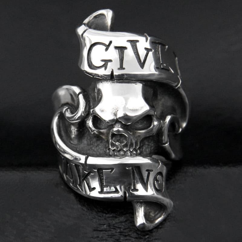 Give No Take No Skull Ring 3 / Limited [ GTSR-3W ] - RAT RACE OFFICIAL STORE