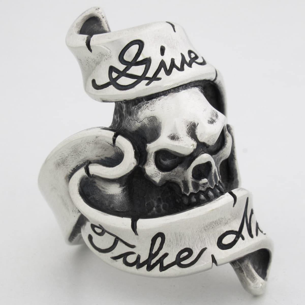Give No Take No Skull Ring 3 [ GTSR-3 ] - RAT RACE OFFICIAL STORE