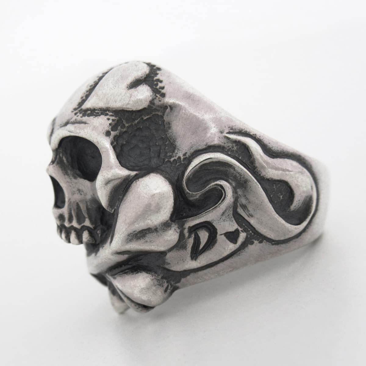 r.l.d / Rat Race - Cross Bone Skull with Heart Ring – RAT RACE