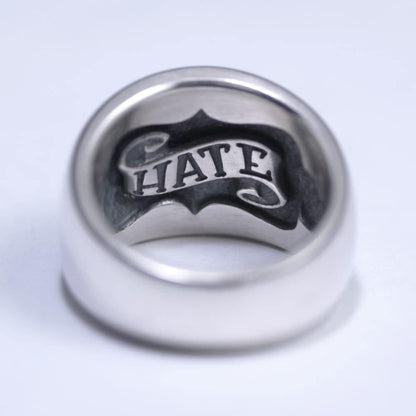 Domed Ring -Medium- / HATE [ RAWR-5MH ] - RAT RACE OFFICIAL STORE