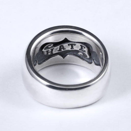 Domed Ring -Narrow- / HATE [ RAWR-5NH ] - RAT RACE OFFICIAL STORE