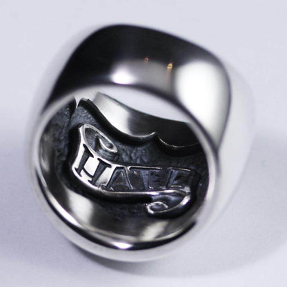 Domed Ring -Wide- / HATE [ RAWR-5WH ] - RAT RACE OFFICIAL STORE