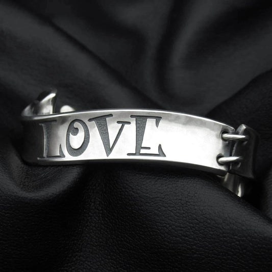 Separated Ribbon Bracelet L / LOVE [ RMVB-1LL ] - RAT RACE OFFICIAL STORE