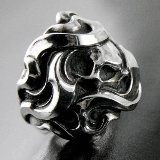 RAT RACE - Skull & Flare Ring 3 [ SFR-3 ] - RAT RACE OFFICIAL STORE