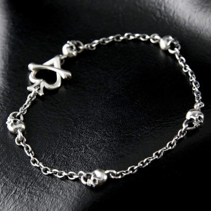 Skull & Chain Anklet [ SCA-1 ] - RAT RACE OFFICIAL STORE